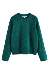 Next Rundhalspullover Gemusterter Strickpullover mit Rundhalsausschnitt günstig online kaufen