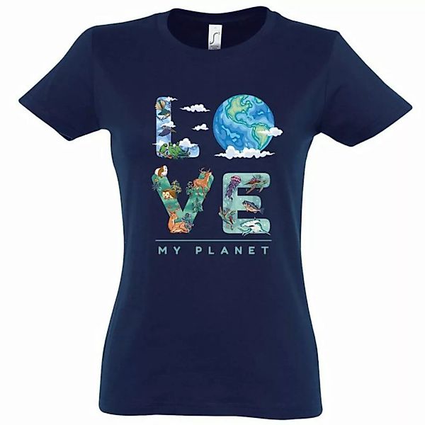 Youth Designz T-Shirt Love My Planet Damen Shirt mit trendigem Frontprint günstig online kaufen