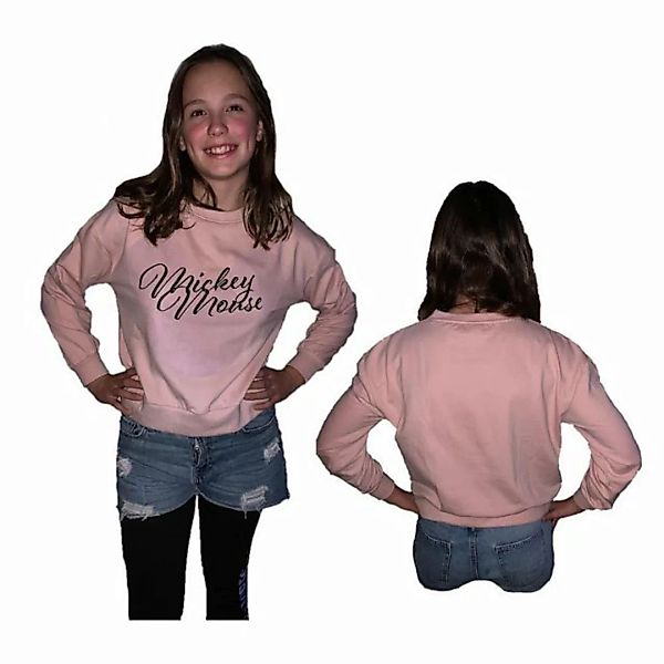 EplusM Rundhalspullover Mickey Mouse Pullover, rosa mit Schriftzug, Größen günstig online kaufen