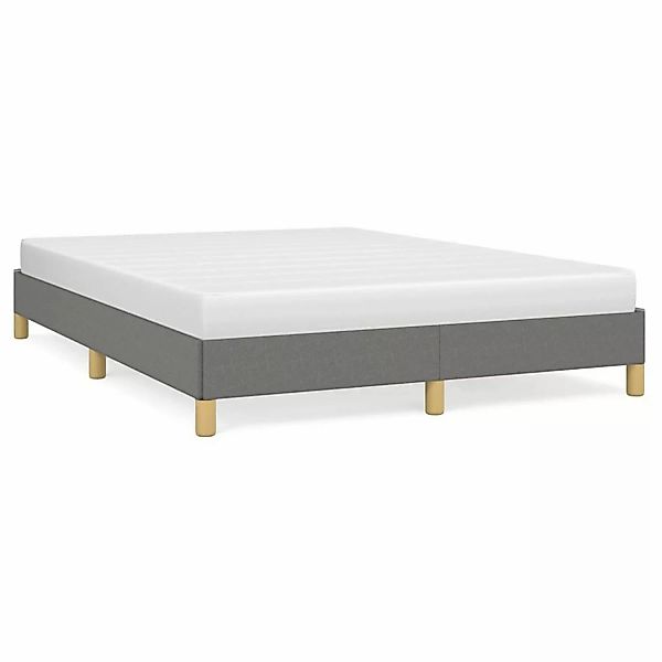 Vidaxl Bettgestell Dunkelgrau 140x190 Cm Stoff günstig online kaufen
