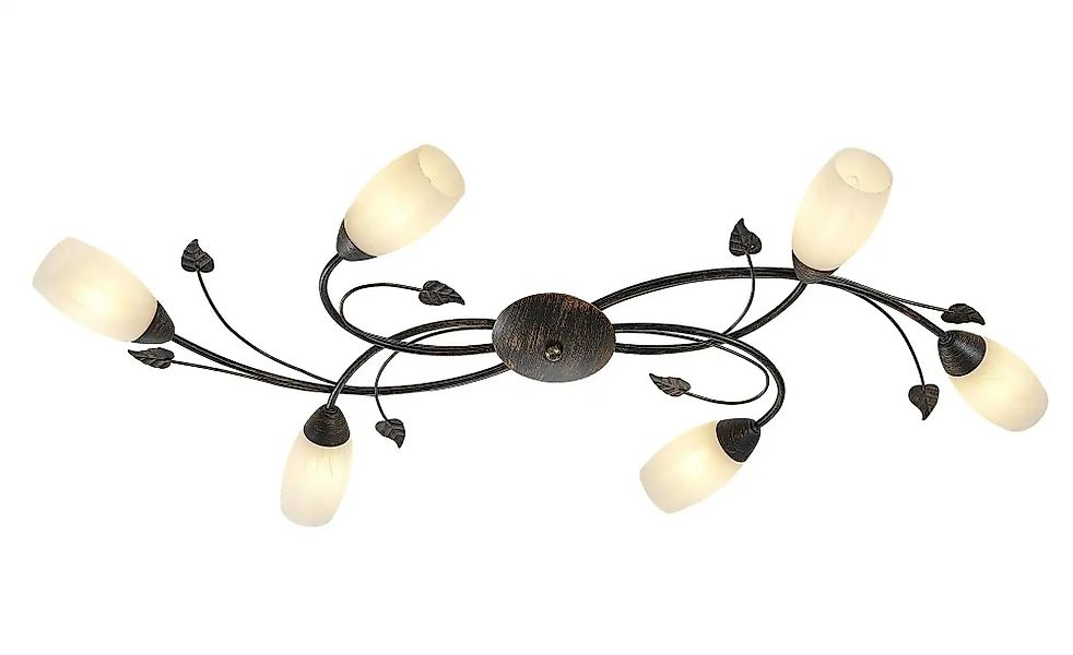 Globo Lighting Deckenleuchte   ¦ braun ¦ Maße (cm): B: 55 H: 22 Lampen & Le günstig online kaufen
