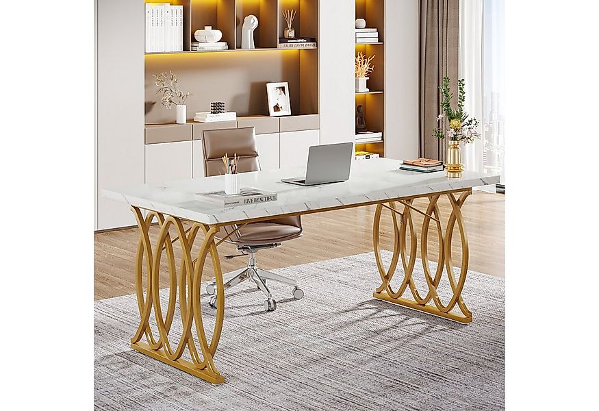 Tribesigns Schreibtisch Computertisch, 160 x 80 x 75 cm Modern PC Tisch Bür günstig online kaufen