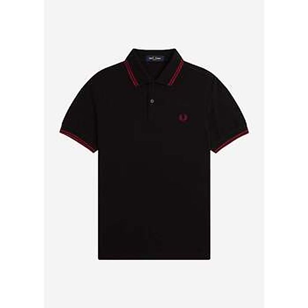 Fred Perry  T-Shirts & Poloshirts Twin tipped  polo shirt- black burnt red günstig online kaufen