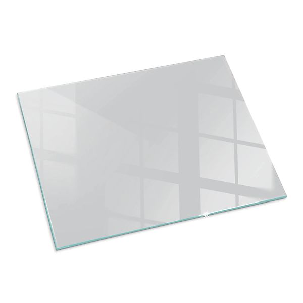 Tulup Glasplatte für Kamin Grau Kamin Glasplatte Rechteck 80x60 cm Grau Gla günstig online kaufen