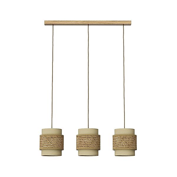 Vicco LED-Hängeleuchte Morten, Rattan/Creme, 70 x günstig online kaufen