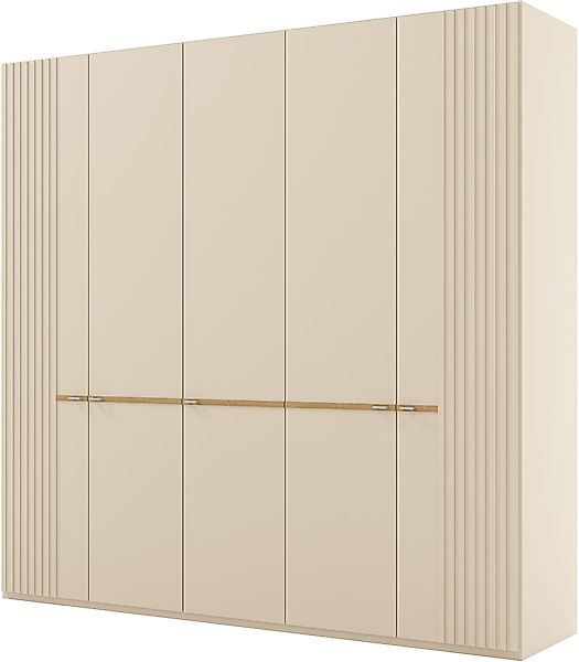 Musterring Drehtürenschrank »Isabelle« Lamellen in Korpusfarbe, Griffe in s günstig online kaufen