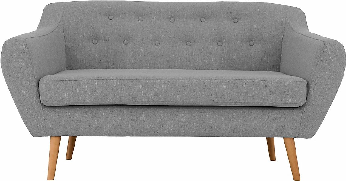 Home affaire 2-Sitzer "Renne" mit Heftung im Rücken im skandinavischem Stil günstig online kaufen