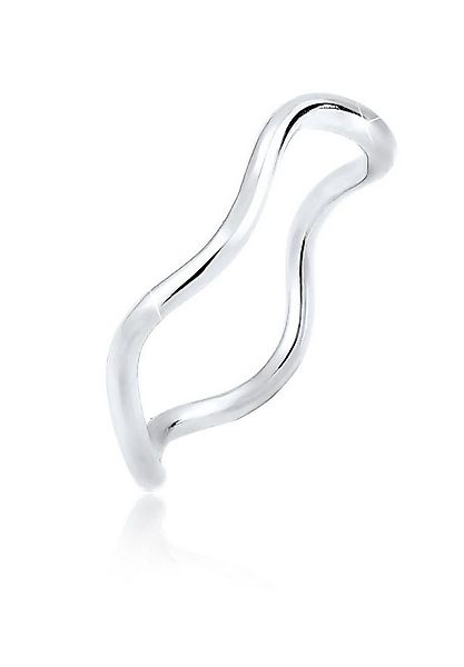 Elli Fingerring Wellen Minimal Geo 925 Sterling Silber, Wellen günstig online kaufen