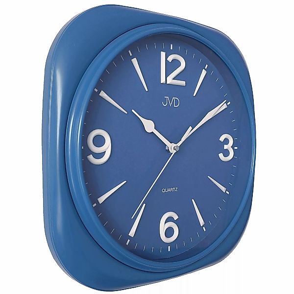 Jvd Hx2444.1 Wanduhr Quarz Analog Dunkel Blau Leise Ohne Ticken günstig online kaufen