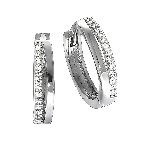 Vivance Paar Creolen 925 Silber Zirkonia günstig online kaufen