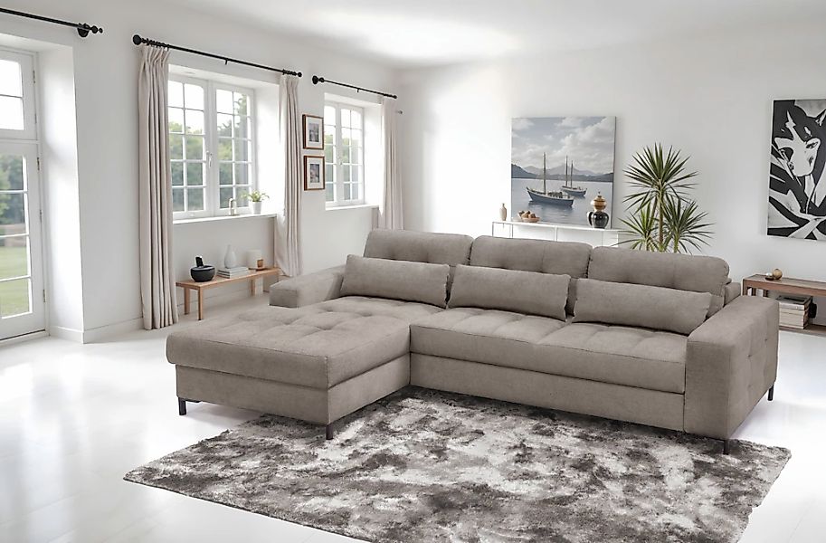 exxpo - sofa fashion Ecksofa "Bonito, mit Rücken- und Sitztiefenverstellung günstig online kaufen