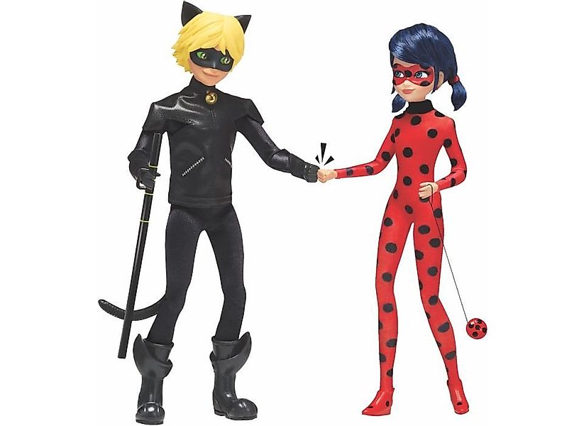 Miraculous Anziehpuppe Bandai - Miraculous Ladybug und Cat Noir,ca. 26cm günstig online kaufen
