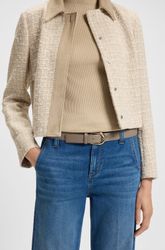 BOSS Ledergürtel Carol-St-G_Sz30 mit abgerundeter Schließe günstig online kaufen