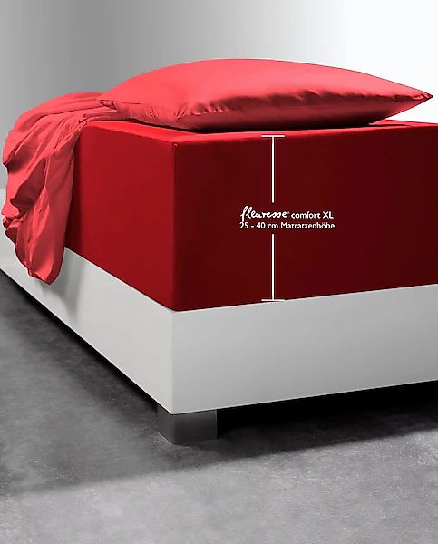 fleuresse Spannbettlaken Comfort XL, Mako-Jersey, Gummizug: günstig online kaufen