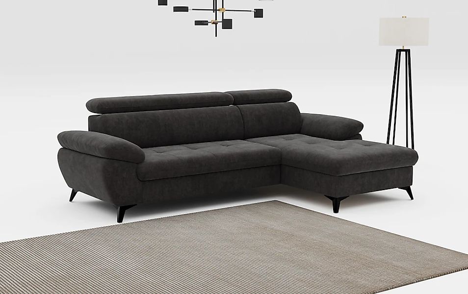 COTTA Ecksofa "Hudson L-Form", mit Kopfteilverstellung, wahlweise mit Bettf günstig online kaufen