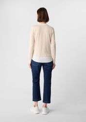 comma Longpullover Strickpullover 2-in-1-Pullover in Layering-Optik günstig online kaufen