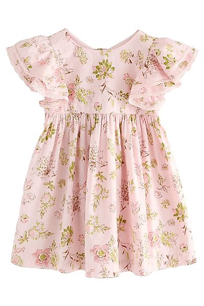 Next Sommerkleid Kleid mit Flügelärmeln aus günstig online kaufen