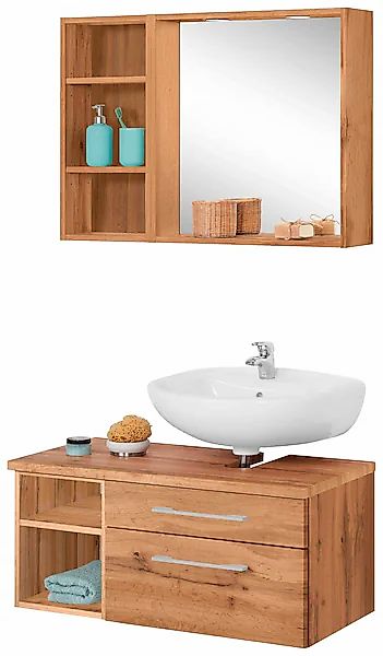 welltime Badmöbel-Set »Davos« 3 Stk. tlg. günstig online kaufen