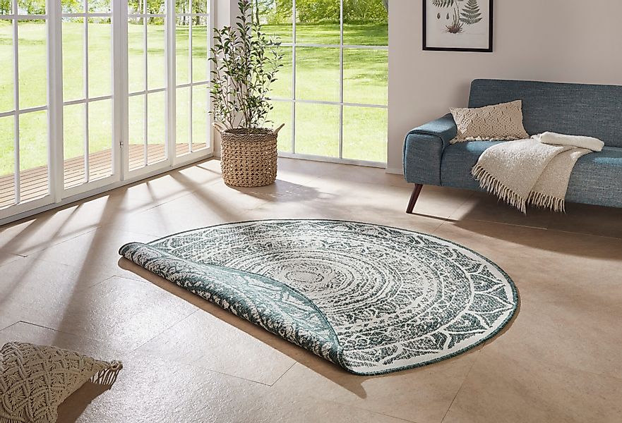 NORTHRUGS Teppich Siruma Wendeteppich, rund, Höhe: günstig online kaufen