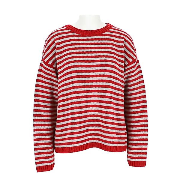 halsüberkopf Accessoires Strickpullover Streifen mit Rundhalsausschnitt günstig online kaufen