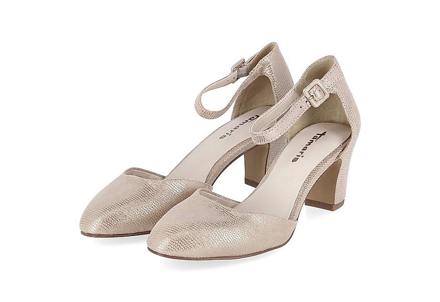 Tamaris Tamaris 1-24412-41-968 Damen Textil gold Keilpumps günstig online kaufen
