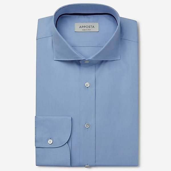 Hemd  einfarbig  hellblau baumwolle oxford, kragenform  niedriger spreizkra günstig online kaufen