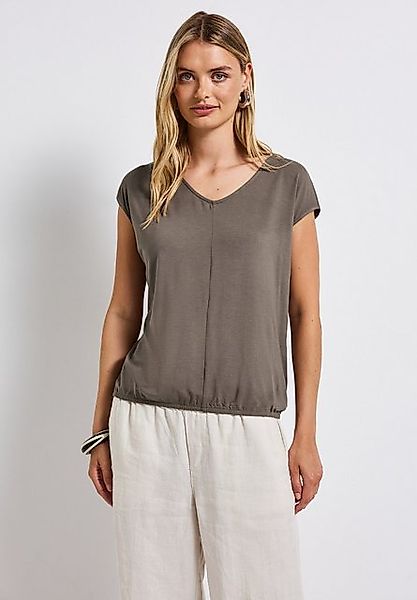 STREET ONE T-Shirt bestehend aus einem Materialmix günstig online kaufen