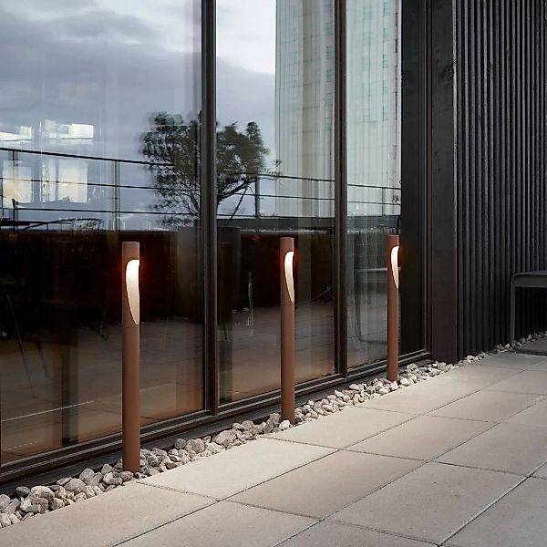 Louis Poulsen Wegeleuchte Flindt, 930, corten 70 cm Fuß 24 V günstig online kaufen