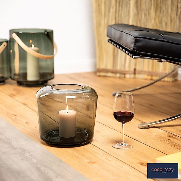 coco+cozy Windlicht Granada Ø 25,5x23cm, Glas günstig online kaufen