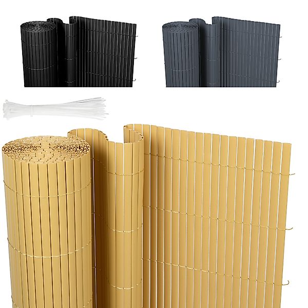 Ribelli Balkonsichtschutz PVC Sichtschutzmatte, Zaunsichtschutz 80/90/100 günstig online kaufen