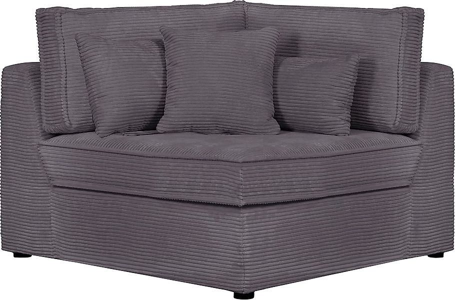 RAUM.ID Sofa-Eckelement "Florid", Teil eines Modulsofas, fester Sitzkomfort günstig online kaufen