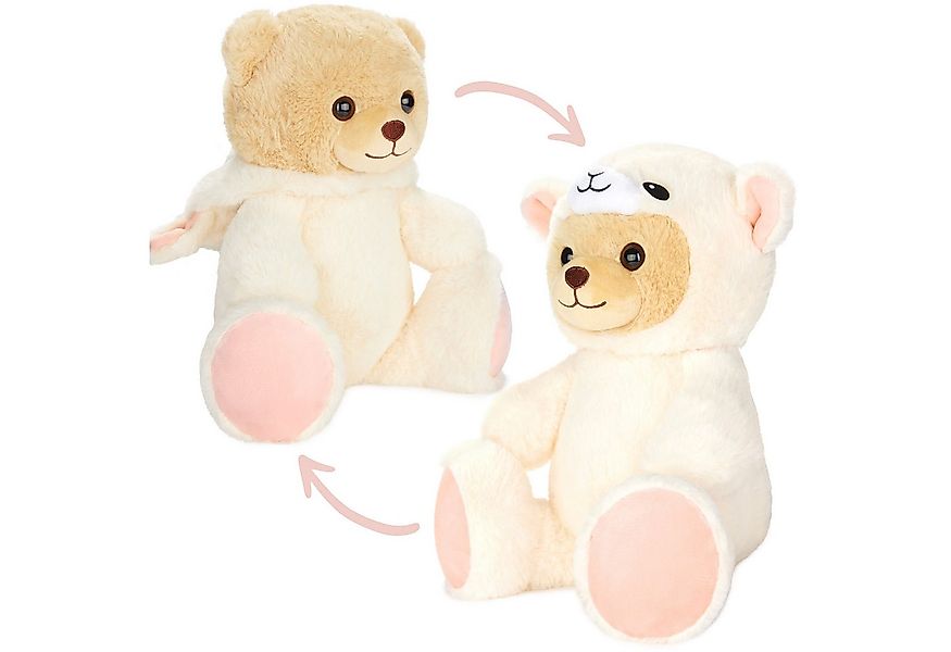 BRUBIES Kuscheltier Teddy Schaf - 25 cm Teddybär im Schafkostüm mit Kapuze günstig online kaufen