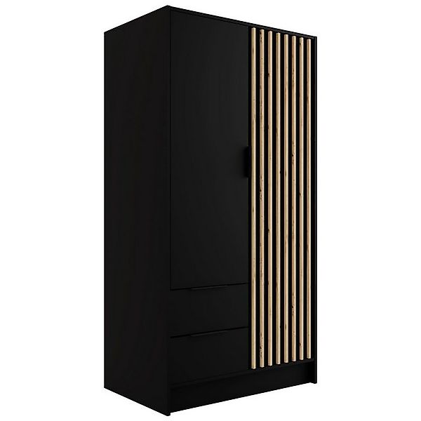 ALTDECOR Drehtürenschrank NELIA (Kleiderschrank Aluminium-Leisten Lamelle) günstig online kaufen