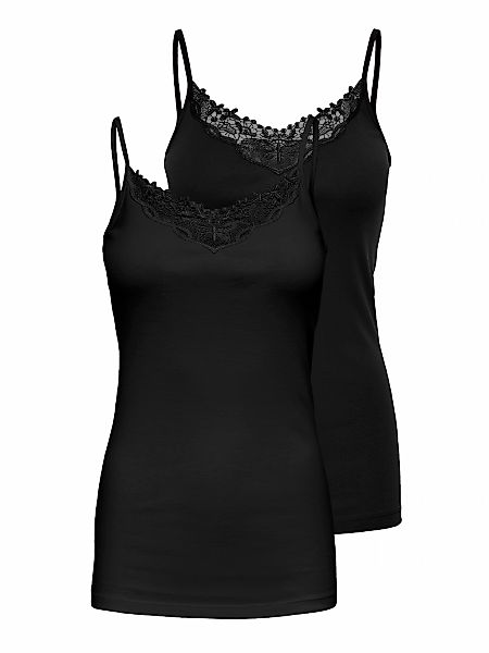 ONLY Longtop "ONLLULU LACE SINGLET 2PACK CS JRS" Packung, 2 Stk. tlg. günstig online kaufen