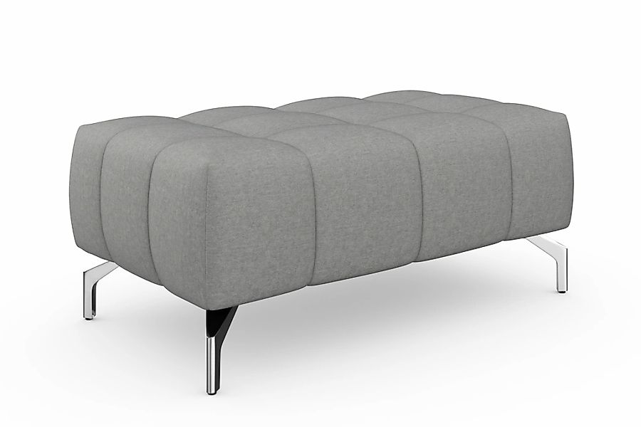 sit&more Hocker "Cool", mit silberfarbenen Füßen günstig online kaufen