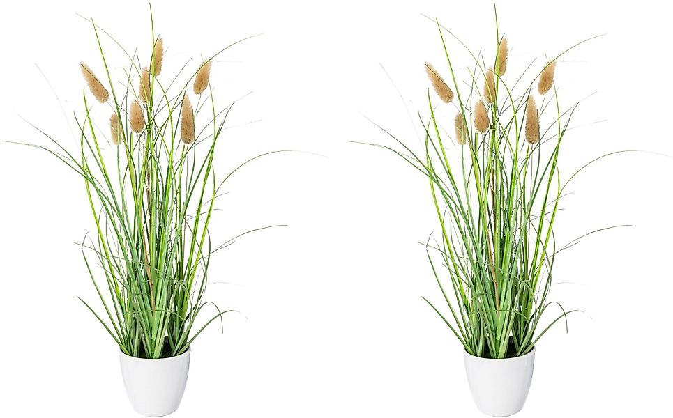 Kunstgras Grasbusch Lagurus Gras, Creativ green, günstig online kaufen
