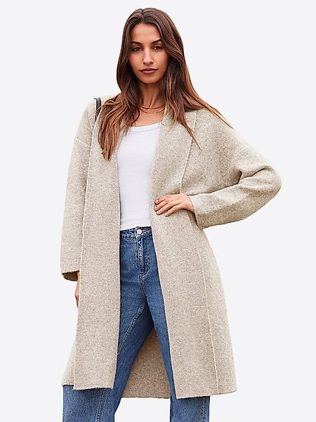 Imily Bela Cardigan Damen Oversize Langcardigan mit Revers (Packung, 1-tlg. günstig online kaufen