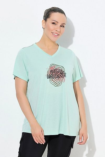 Ulla Popken T-Shirt Funktionsshirt antibakteriell V-Ausschnitt günstig online kaufen