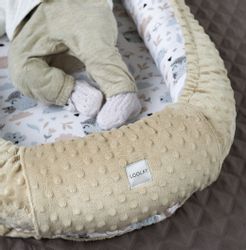 Loolay Baby-Reisebett HASE Beige Weiß/ MINKY günstig online kaufen