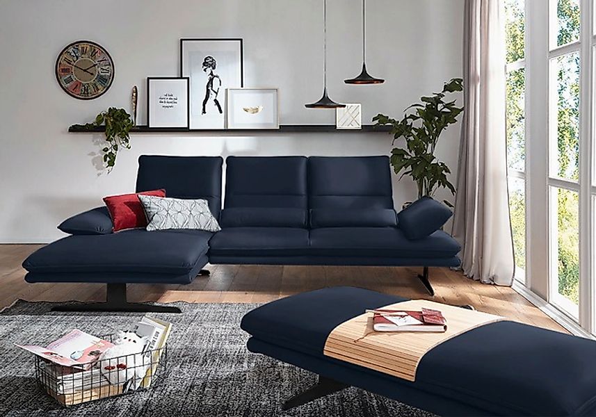 W.SCHILLIG Ecksofa »broadway, Designsofa mit tollem Sitzkomfort« Sitztiefen günstig online kaufen