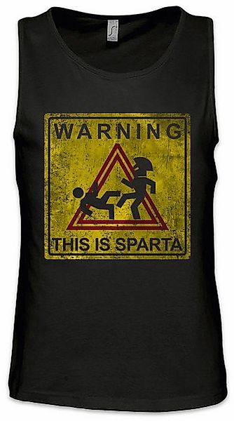 Urban Backwoods Tanktop Warning This Is Sparta Sign Ärmelloses T-Shirt Das günstig online kaufen