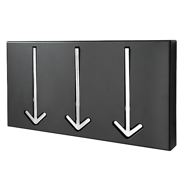 riess-ambiente Wandgarderobe ARROW 30cm schwarz, Garderobenpaneel günstig online kaufen