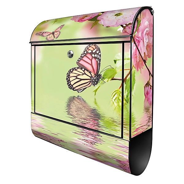 Banjado Design Briefkasten Schwarz Pulverbeschichtet 39x47x14cm 2 Schlüssel günstig online kaufen