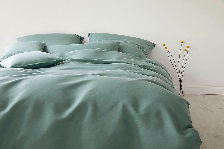 Elegante Bettwäsche Breezee, Halbleinen, 2 teilig, günstig online kaufen
