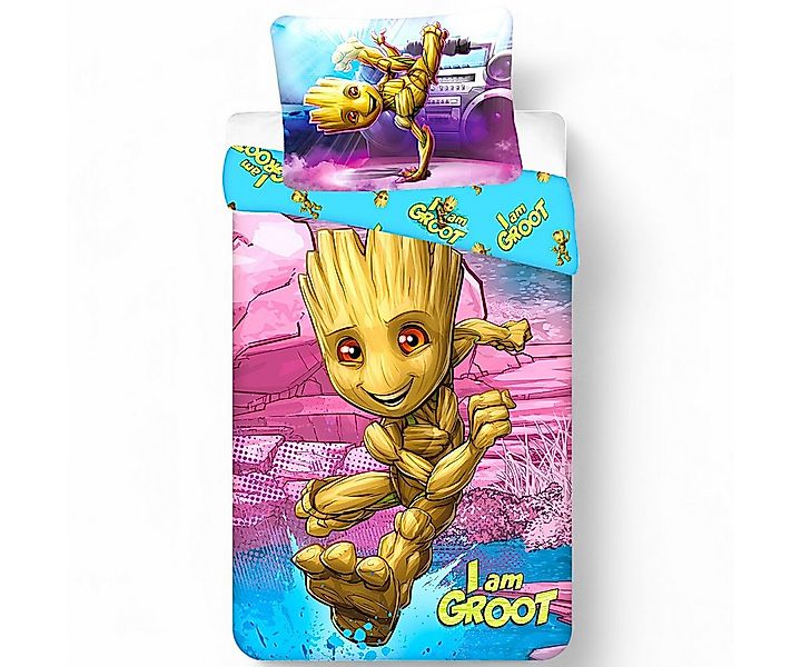 MARVEL Bettwäsche I am Groot, Baumwolle, 2 teilig, Jungen Wendebettwäsche 1 günstig online kaufen