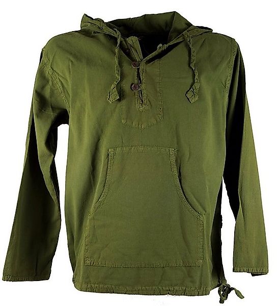 Guru-Shop Sweater Ethno Sweatshirt Hippie Goa - olive Ethno Style, alternat günstig online kaufen