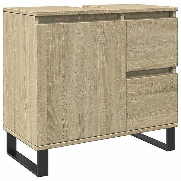 vidaXL Schrankmodule Badschrank Sonoma-Eiche 65x33x60 cm Holzwerkstoff günstig online kaufen