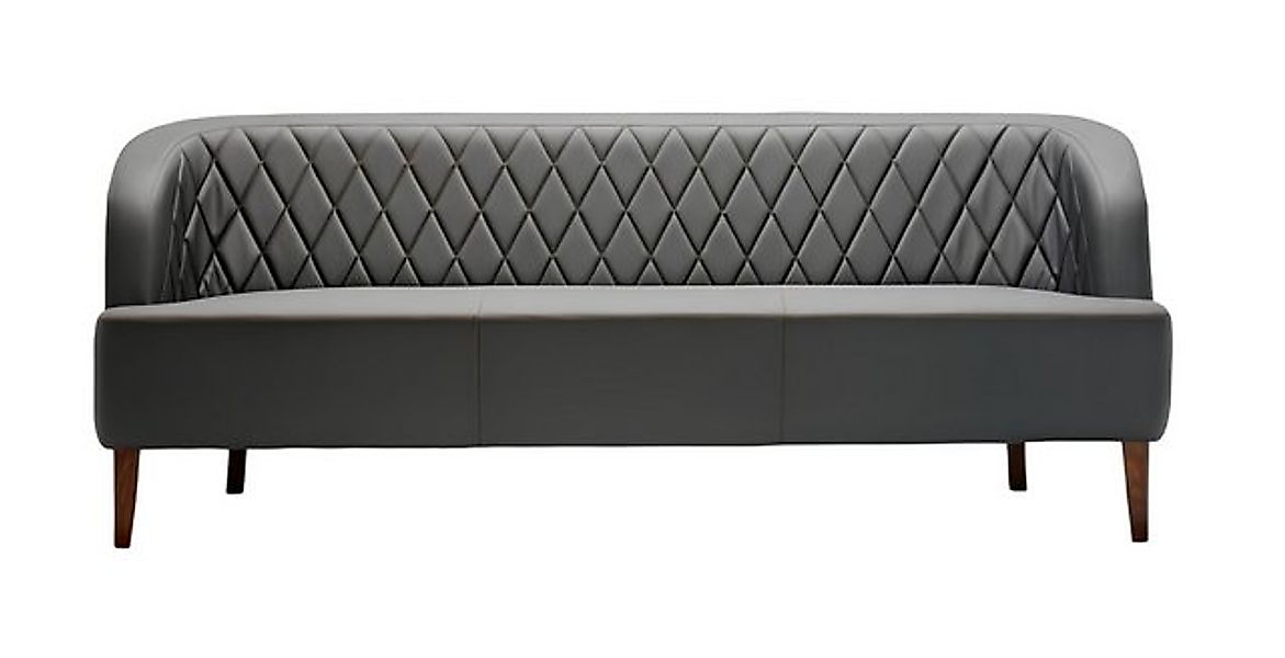 JVmoebel 3-Sitzer Sofa 3 Sitzer Leder Holz Modern Sofa Polster Couch Design günstig online kaufen