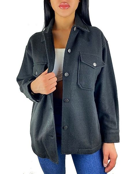 Worldclassca Flanellhemd Worldclassca Damen Oversized Bluse Hemdjacke Holzf günstig online kaufen