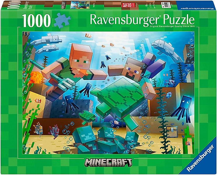 Ravensburger Puzzle Minecraft Mosaic, 1000 Puzzleteile, Made in Germany günstig online kaufen